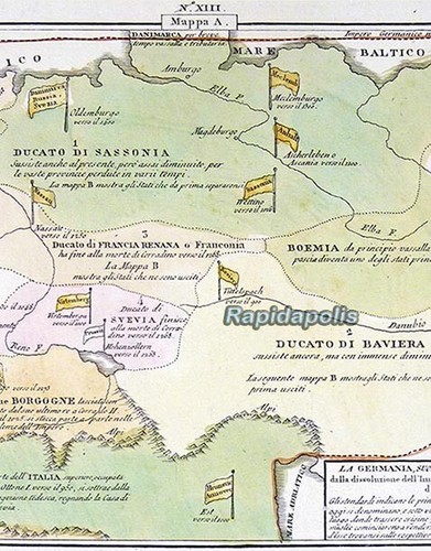 Antica mappa italiana - antica,