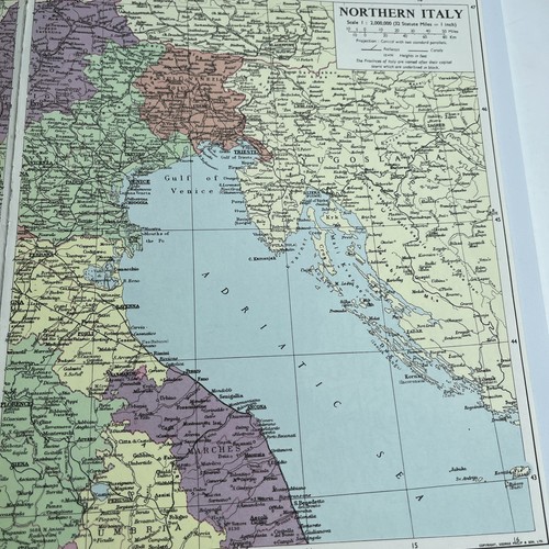 1960 mappa del nord italia - 1960:,