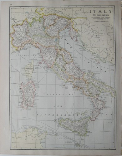 Mappa originale 1921 - , italia