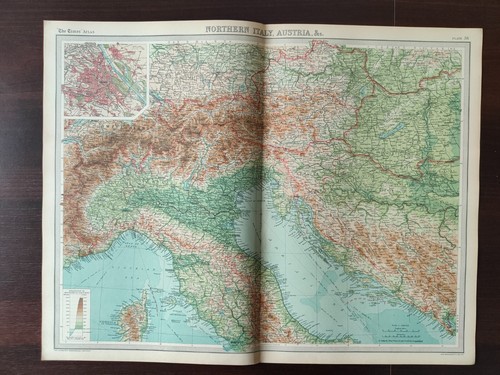 Mappa vintage atlante dei - mappa, vintage-l'atlante