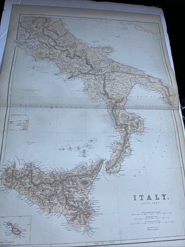 1881 mappa italia isole - mappa, d'italia
