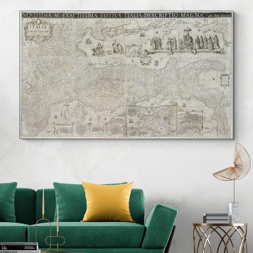 Mappa italia 1630 - -, stati