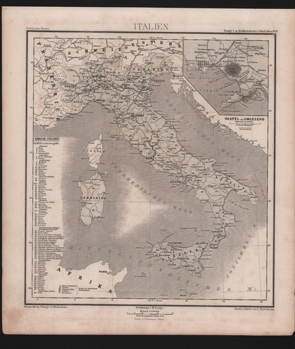 Mappa 1873 italia - mappa, 1873: