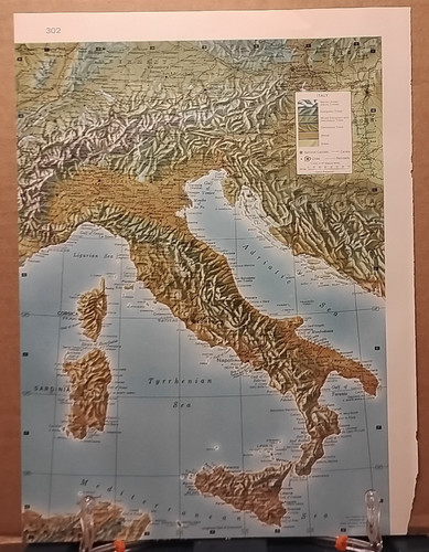 Vecchia mappa atlante - mappa,