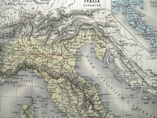 1866 Mappa dell'Alta Italia