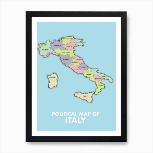 Mappa politica italia - politica, stampa
