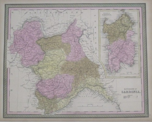 Mappa mitchell originale - originale, 1850