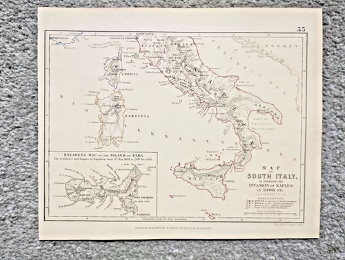 1848 antica mappa che mostra - antica,
