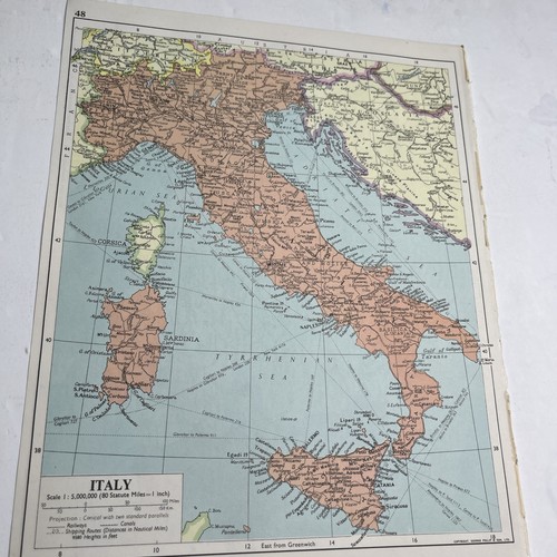1960 mappa spagna - 1960:, di
