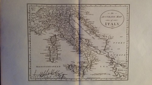 1783 antica mappa rame - antica,