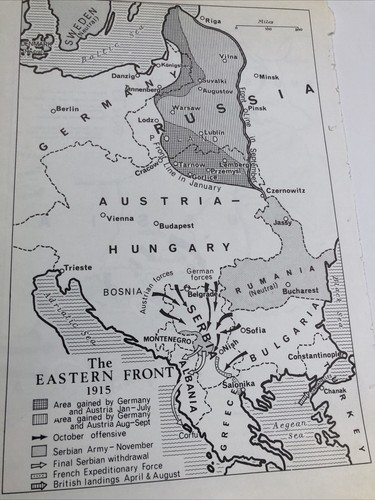 Mappa del fronte orientale - fronte,