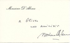 MASSIMO D'ALEMA - Biglietto
