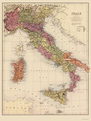 Mappa storica italia - -,