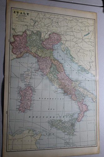 1904 antica mappa cram - cram, di
